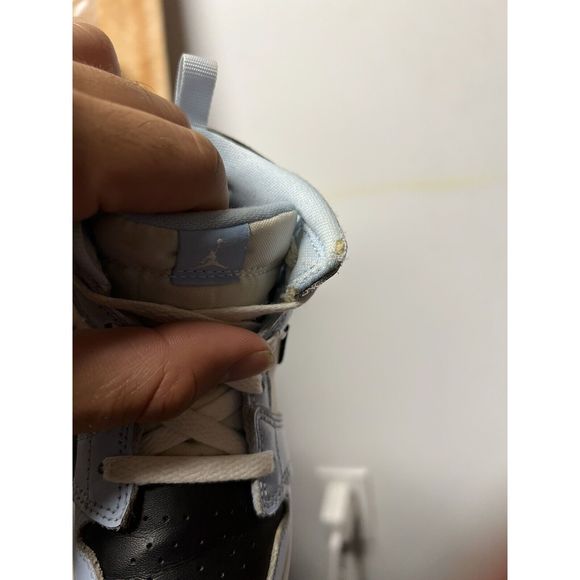 Toddler Nike Air Jordan 1 Mid Athletic Shoes ‘Ice Blue’ 644507-401 Size 9C - Picture 10 of 10